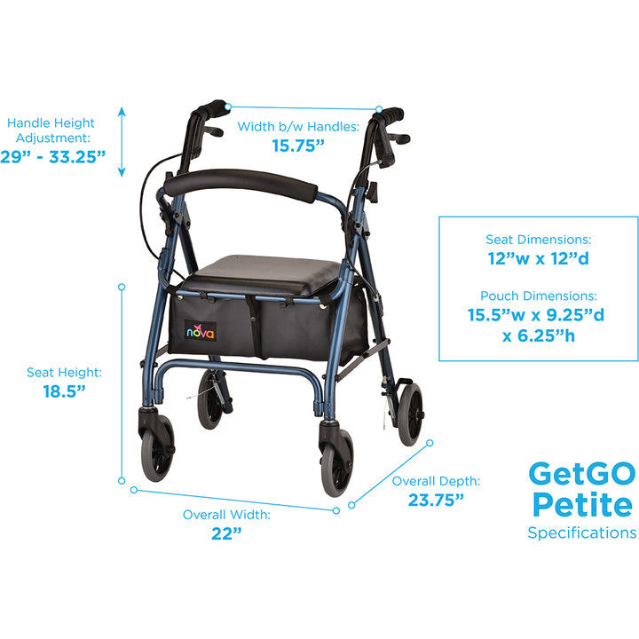 Nova Get Go Petite Rolling Walker
